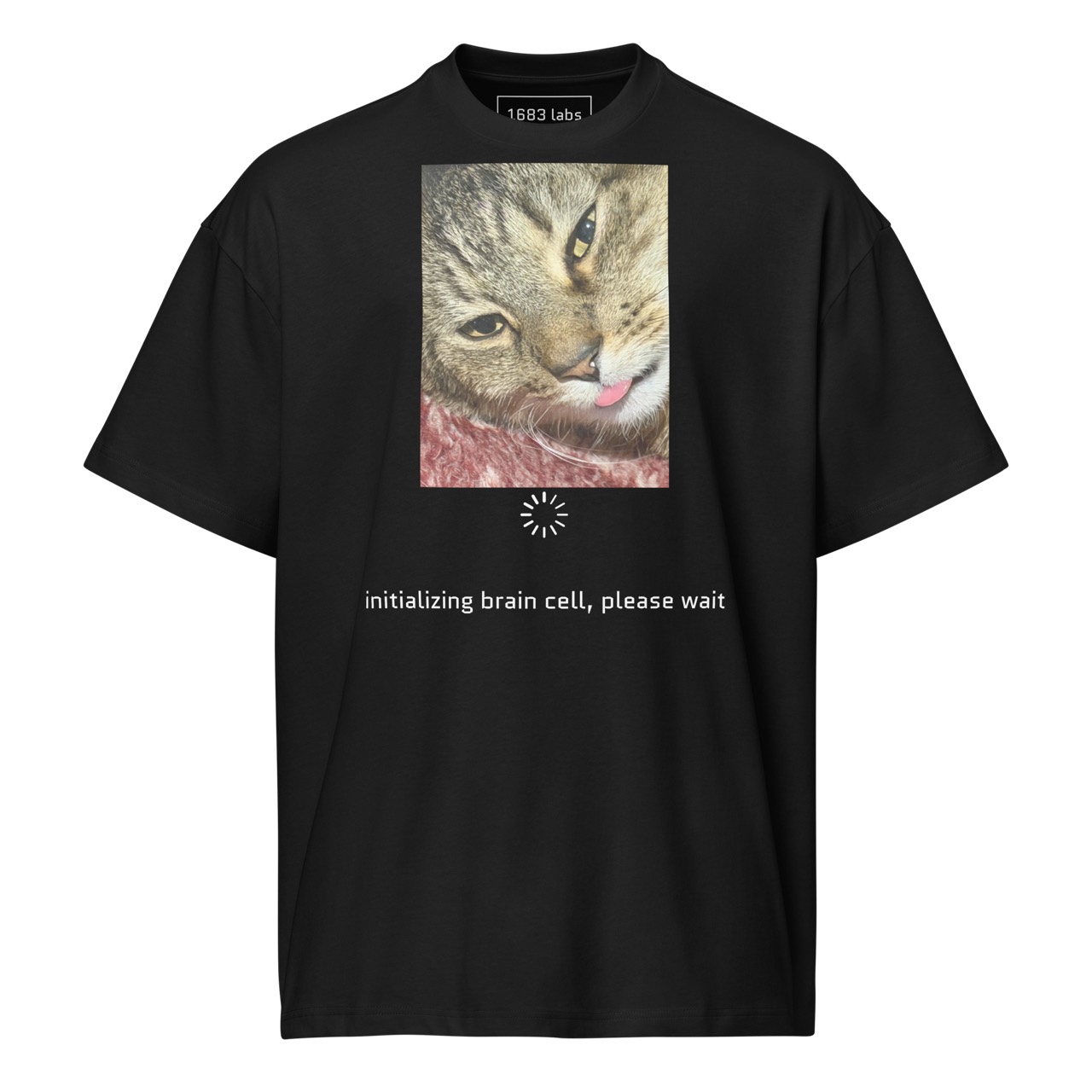 Black 1683 Labs tee featuring Jack, creative director of 1683 Labs